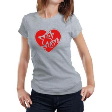 Imagem de Camisa Feminina Baby look Rosália Motomami 100% Algodão - SEMPRENALUTA