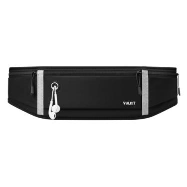 Imagem de VULKIT Cinto de corrida fino para mulheres e homens, suporte de celular para corrida, pochete de treino, bolsa de corrida, cinto de dinheiro, acessórios essenciais para corredores, serve para todos os