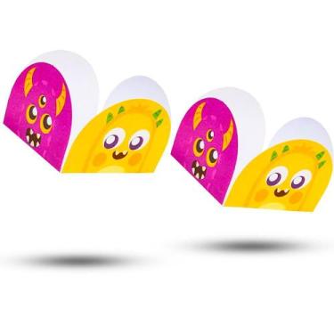 Imagem de 50 Forminhas para doces decoração festa Monstros mais cor - NC TOYS