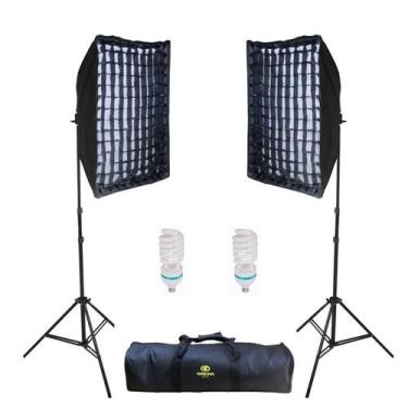 Imagem de Kit De Iluminação Contínua Agata Ii Com Grid  220v - greika, 220V