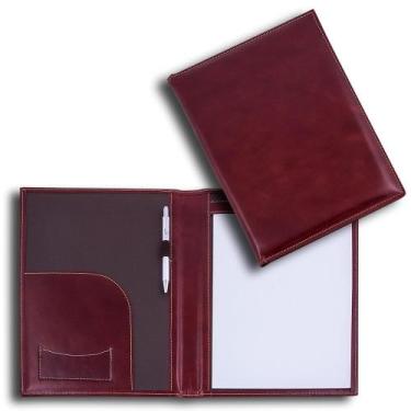 Imagem de Pasta de Convenção em Couro Legítimo Vinho - Finess Presentes