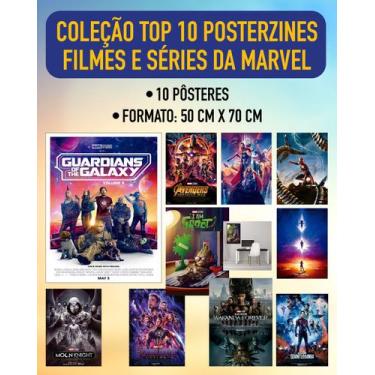 Imagem de Coleção Top 10 Pôsteres Gigantes Filmes e Séries da Marvel - Editora E