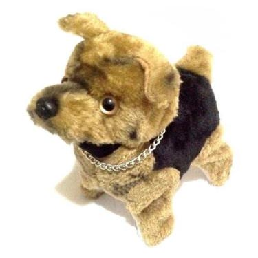 Imagem de Brinquedo Cachorro Anda Pula Senta Sozinho Dog Policial - TOYS