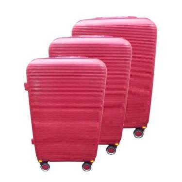 Imagem de Kit 3 Malas B + M + G Polipropileno Extra Grande 76CM - UltraLeve, Ver