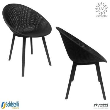 Imagem de Kit 2 Cadeiras Outdoor Drops Várias Cores com Proteção UV - Rivatti, P