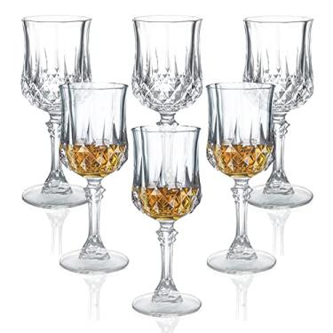 Imagem de Soopiiso Cordial Glasses, 50 ml, conjunto de 6 copos de shot com haste/copos de dose de tequila/copos de xerez