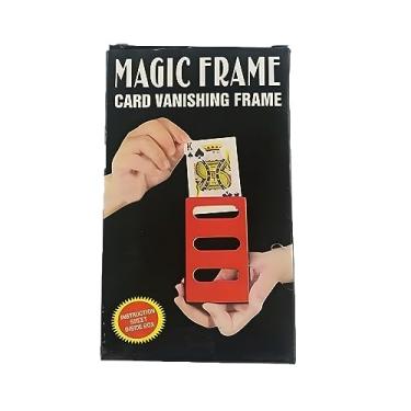 Imagem de MilesMagic Magician's Card Vanishing Frame Gimmick for Close Up Disappearing Card Mentalism Real Pocket Size Illusion Stage or Street Visual Magic Trick