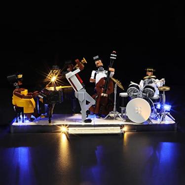 Imagem de MENZAVA LED Light Set Compatible with 21334 Jazz Quartet Ideas Building Blocks Model - Model Set NOT Included