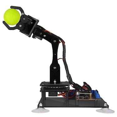 Imagem de Adeept Kit de braço robótico 5-DOF de 5 eixos compatível com Arduino IDE | Kit de robô programável para codificação DIY | Kit de braço robô STEAM com tela OLED | Código de processamento e PDF
