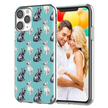 Imagem de ARTIOSIT Capa para iPhone 12 Pro Max para meninas e homens, proteção total à prova de choque fina macia TPU transparente para amantes de animais de estimação iPhone 12 ProMax, desenho fofo animal de