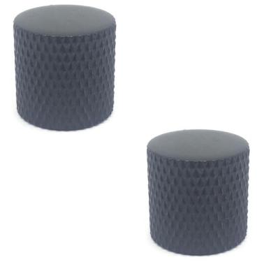 Imagem de KIT 2 knob metal de encaixe preto p guitarra baixo DOLPHIN