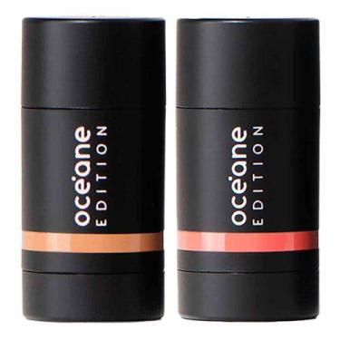 Imagem de Océane Edition Mini Kit  Contorno Marrom Claro + Blush Coral, Kit