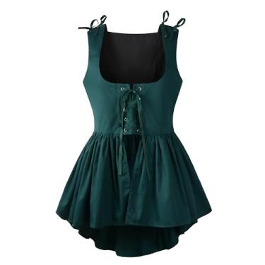 Imagem de Reminisce Boutique Colete feminino medieval vitoriano renascentista Ren Faire LARP, Verde, XXG