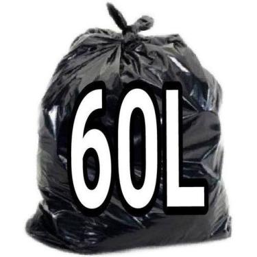 Imagem de Kit 100un Saco De Lixo 60 Litros Preto Resistente Reforçado - HIGIPACK