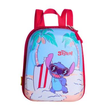 Imagem de Mochila Escolar Infantil Bolsa 3d Rigida Linda Lilo Stitch-Unissex