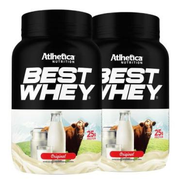 Imagem de Kit 2 Best Whey Isolado Hidrolisado Original 900g Atlhetica - Atlhetic