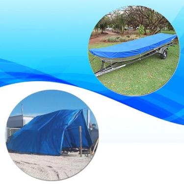 Imagem de Lona Plástica Azul Impermeável 300 Micras para Multiuso 9X4 mts - maru