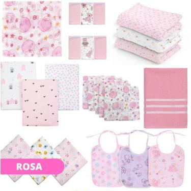 Imagem de Kit Enxoval Maternidade Bebe completo para recém nascido - Dugu, Rosa