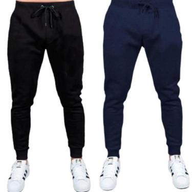 Imagem de Kit 02 Calças De Moletom Masculina Jogger Treino Academia M1 - LGAMN, 