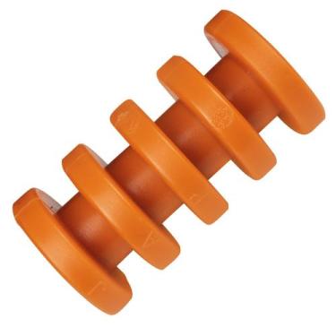 Imagem de Roldana Plástica 4 Ranhuras Para Suporte DM RP4 Laranja - Pier Telecom