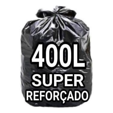 Imagem de Sacos De Lixo 400 Litros  Super Reforçado 10 Un Fabricante - HIGIPACK