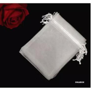 Imagem de Saquinho De Organza Fita Cetim 20x30 (50 Unidades) - OKABOX