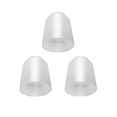 Imagem de Kit c/ 3 Un. - Tulipa Plástica Lisa para Lustre e Ventilador de Teto U