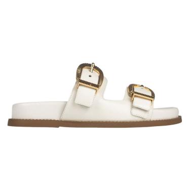 Imagem de Sandália Papete Schutz Flat Form logo Pedraria