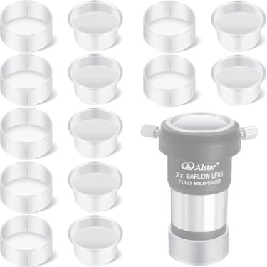 Imagem de Conjunto de 7 pares de tampas antipoeira Alstar para óculos de telescópio de 3,15 cm, lente Barlow, diagonal, adaptador T e outros acessórios de telescópio – incluindo 7 tampas de poeira e 7 plugues