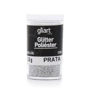 Imagem de Glitter Poliéster 3,5g - Gliart, Prata