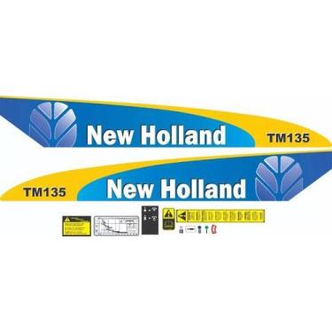 Imagem de Kit Adesivos - New Holland Tm135 Para Máquinas Pesadas - SPTS