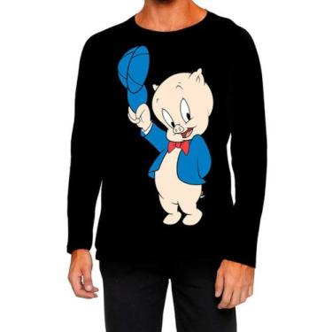 Imagem de Camiseta Manga Comprida Ads gaguinho looney Tunes porquinho 2 - Fabriq