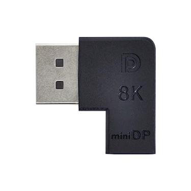 Imagem de xiwai Adaptador 8K 60hz Mini DisplayPort 1.4 macho para DP fêmea Ultra-HD UHD 144hz 7680 * 4320 para laptop, monitor e vídeo PC