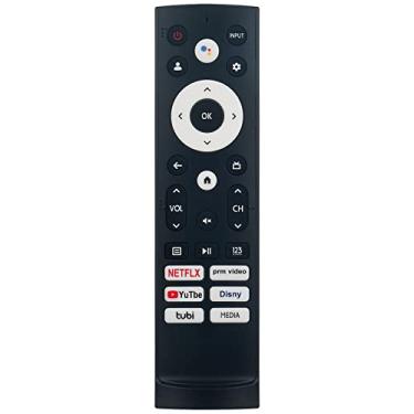Imagem de Substituição de controle remoto de comando de voz ERF3N90H compatível com Hisense Smart QLED TV 2022 modelo 43A65H 50A65H 55A65H 55U7G 65A65H 65U65H 75A65H 75U7G 75U8H 43A6H 50A6H 43A68H 43A68H H 50A6