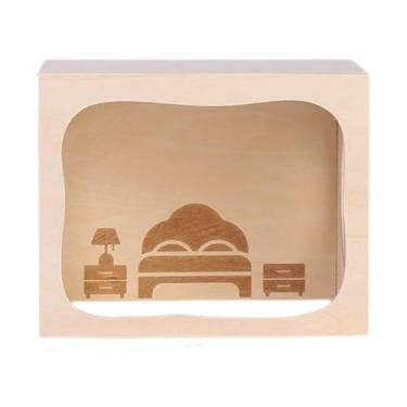 Imagem de Baoblaze Casa de Hamster de Madeira, Acessórios para Gaiola, Cabana, Brinquedo de Exploração, Pequenos Animais de Estimação Túnel para Hamster Mouse Gerbils,