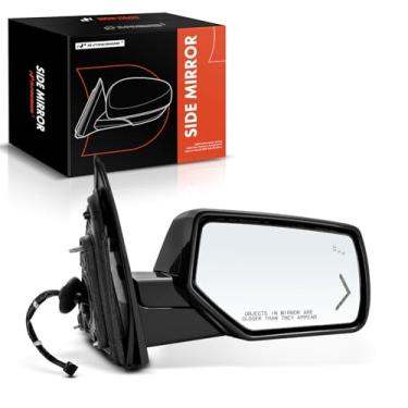 Imagem de A-Premium Espelho retrovisor elétrico do lado do passageiro - compatível com Chevrolet Tahoe, Suburban e GMC Yukon XL - Espelho retrovisor externo externo dobrável elétrico aquecido com seta e