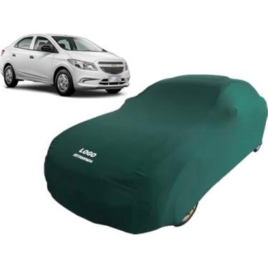 Imagem de Capa Para Cobrir Carro Gm Onix Joy Plus Tecido Helanca (Verde)