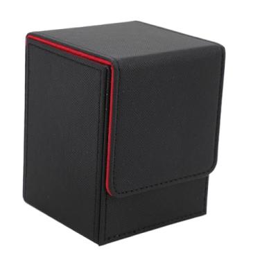 Imagem de Estojo para Baralho de Cartões, Porta-Cartões Com Fecho Magnético, Caixa de Armazenamento de Cartão de Couro PU Resistente a Arranhões Contém 100 Cartões Com Fecho Magnético