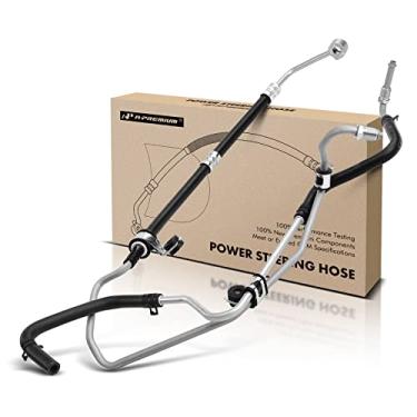 Imagem de A-Premium Mangueira de direção hidráulica de pressão e retorno conjunto de linha de mangueira compatível com Hyundai Genesis Coupe 2013 2014 2015 2016 3,8L bomba para reservatório