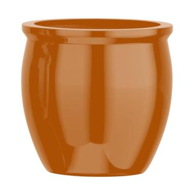 Imagem de Vaso Vietnamita Fibra De Vidro Caribe M 38cm Decorativo (Cobre)