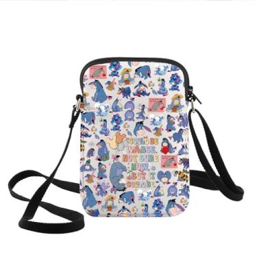 Imagem de KEYCHIN Bolsa transversal Donkey Eeyore Donkey Fans Gifts Could Be Worse Not Sure Donkey Shoulder Bag Donkey Merch, Pode ser pior