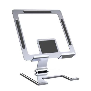 Imagem de Kit 2 Suporte de Alumínio Ajustável Dobrável Para Tablet 12.9 CCT17 - 