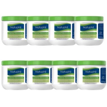 Imagem de CREME HIDRATANTE HIPOALERGICO NATUPHIL 250gr NATUFLORES kit 8un