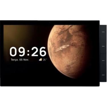 Imagem de Painel Central Inteligente Wifi Zigbee Novadigital Hub MaxPanel MPN-10 compatível com Tuya Smart Life Alexa Integrada Com Câmera Bivolt Preto