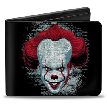 Imagem de Buckle-Down Carteira masculina padrão dobrável IT Chapter Two, 10 x 9 cm