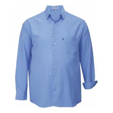 Imagem de Camisa Social Manga Longa Não Amassa Plus Size Até Tam10 832 - AMIL CO