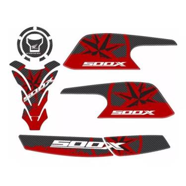 Imagem de Adesivo Kit Carenagem Protetor Lateral Honda Cb 500x Np1114 - Resitank