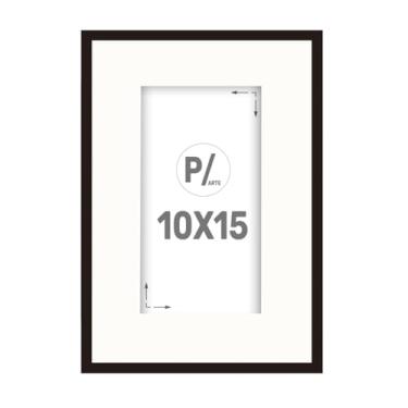 Imagem de Quadro Porta Retrato para Fotos 10x15 com Paspatur Borda Branca e Proteção Petg