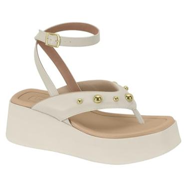 Imagem de Sandália Beira Rio Flat Meia Pata com Amarração