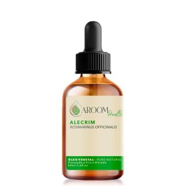 Imagem de Óleo vegetal de Alecrim 100% puro natural - 50 ml Aroom Health.